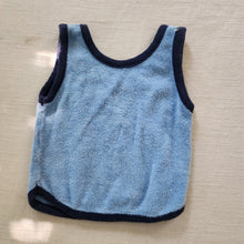 Load image into Gallery viewer, Vintage Blue Terrycloth Tank Top 6-9 months
