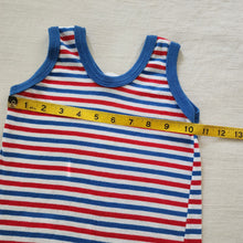 Load image into Gallery viewer, Vintage Blue/Red Striped Tank Top 3t
