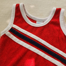 Load image into Gallery viewer, Vintage Red Terrycloth Tank Top 2t
