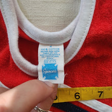 Load image into Gallery viewer, Vintage Red Terrycloth Tank Top 2t
