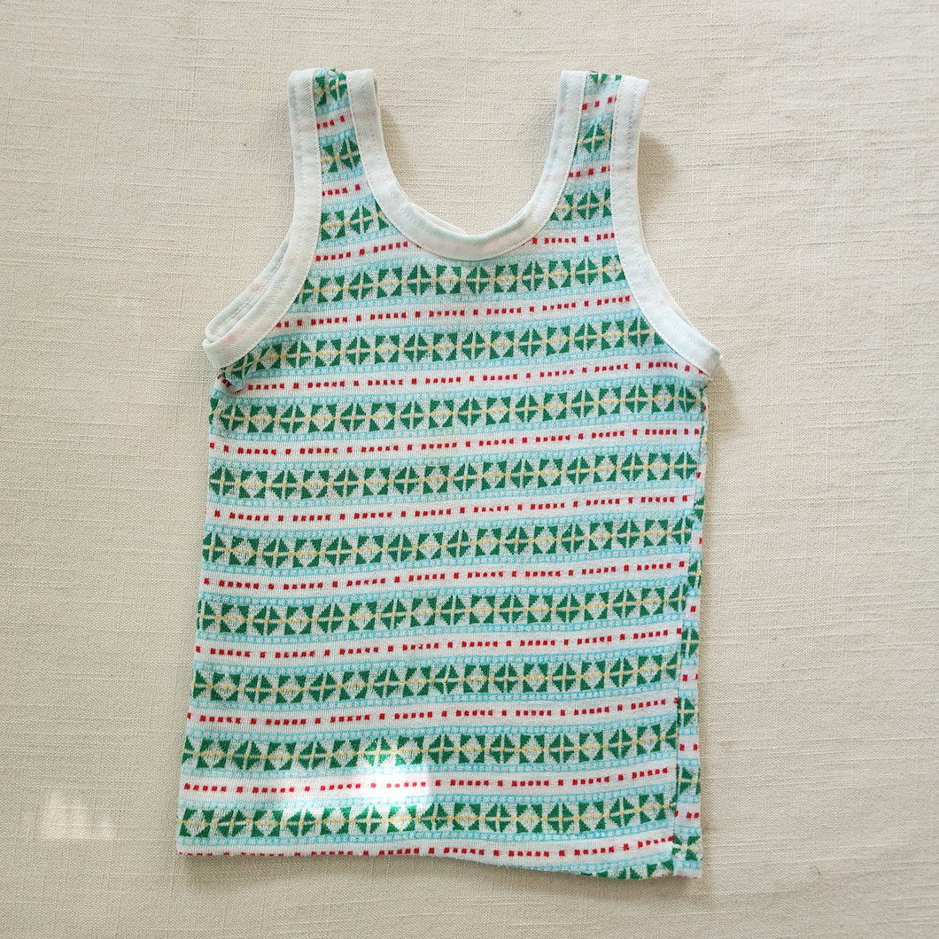 Vintage Pattern Tank Top 3t/4t