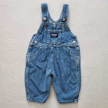 Load image into Gallery viewer, Vintage Oshkosh Denim Pleated Overalls 3-6 months
