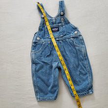 Load image into Gallery viewer, Vintage Oshkosh Denim Pleated Overalls 3-6 months
