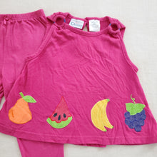 Load image into Gallery viewer, Vintage Matching Fruit Top &amp; Pants 4t
