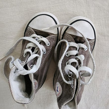 Load image into Gallery viewer, Converse Hightop Grey Shoes toddler 7
