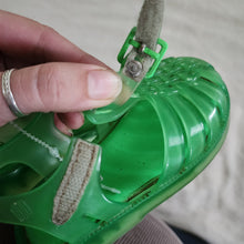 Load image into Gallery viewer, Mini Melissa Green Jelly Sandals toddler 5
