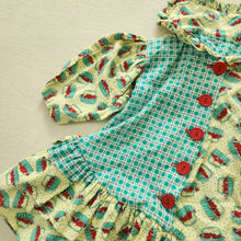 Load image into Gallery viewer, Vintage Mousefeathers Strawberry Basket Dress 12-18 months
