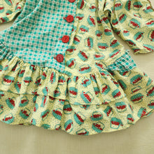 Load image into Gallery viewer, Vintage Mousefeathers Strawberry Basket Dress 12-18 months
