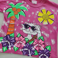 Load image into Gallery viewer, Vintage Cat Summer Pink Tee 5t/6
