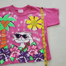 Load image into Gallery viewer, Vintage Cat Summer Pink Tee 5t/6
