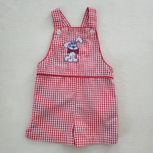 Load image into Gallery viewer, Vintage Healthtex Puppy Gingham Romper 3t
