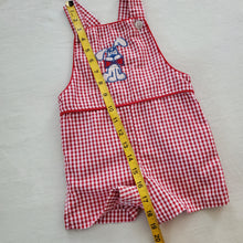 Load image into Gallery viewer, Vintage Healthtex Puppy Gingham Romper 3t
