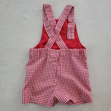 Load image into Gallery viewer, Vintage Healthtex Puppy Gingham Romper 3t
