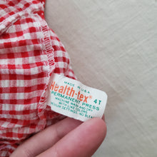 Load image into Gallery viewer, Vintage Healthtex Puppy Gingham Romper 3t
