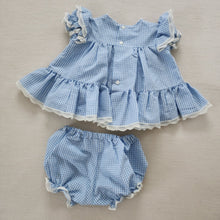 Load image into Gallery viewer, Vintage Bryan Gingham Dress + Bloomers 3-6 months

