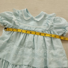 Load image into Gallery viewer, Vintage Pastel Blue Dress 12 months
