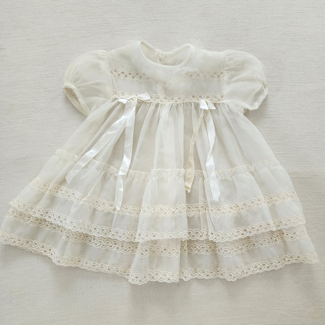 Vintage Sheer Layering Dress 12-18 months