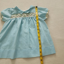 Load image into Gallery viewer, Vintage 50s Blue Cross-stitch Dress 12 months
