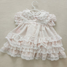 Load image into Gallery viewer, Vintage Frilly Lace Pink Dress 18 months
