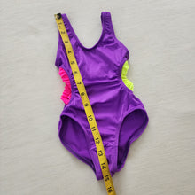 Load image into Gallery viewer, Vintage Purple Open Side Swimsuit 2t
