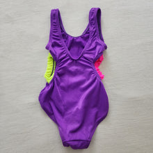 Load image into Gallery viewer, Vintage Purple Open Side Swimsuit 2t
