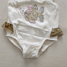 Load image into Gallery viewer, Vintage Gold Fish Swimsuit 12 months
