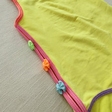 Load image into Gallery viewer, Vintage Neon Bow Swimsuit  4t/5t
