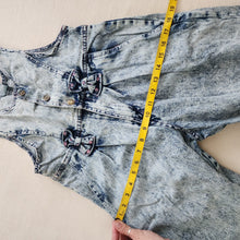 Load image into Gallery viewer, Vintage Acid Wash Girly Overalls kids 10
