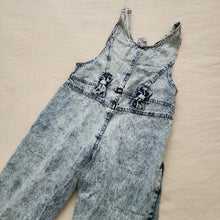 Load image into Gallery viewer, Vintage Acid Wash Girly Overalls kids 10
