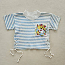 Load image into Gallery viewer, Vintage Sailor Bear Striped Shirt 12 months
