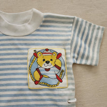 Load image into Gallery viewer, Vintage Sailor Bear Striped Shirt 12 months
