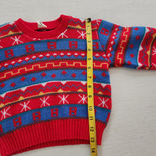 Load image into Gallery viewer, Vintage Striped Pattern Knit Sweater 3t
