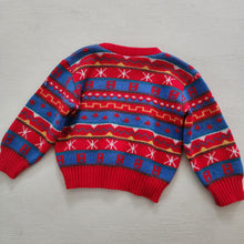 Load image into Gallery viewer, Vintage Striped Pattern Knit Sweater 3t
