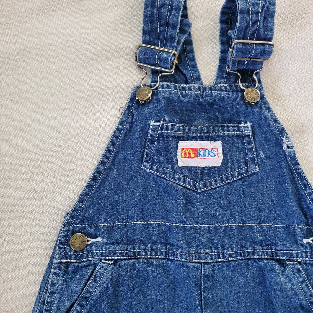 Vintage McKids Denim Overalls 2t *flaw