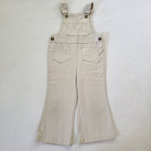 Load image into Gallery viewer, Vintage Tan Flared Leg Overalls 3t
