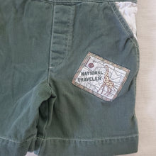 Load image into Gallery viewer, Vintage Adventure Army Green Shortalls 2t
