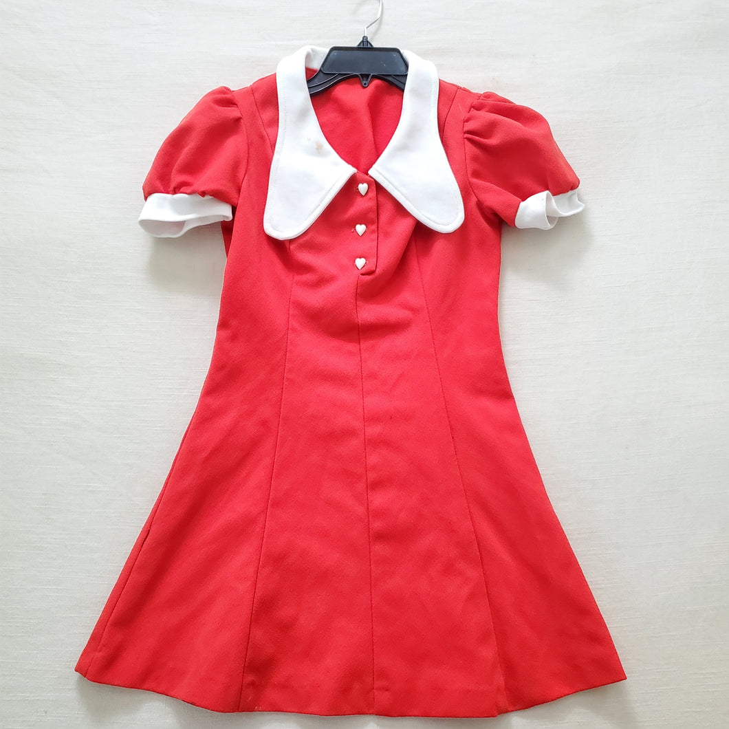 Vintage 60s Red Dress kids 14/16