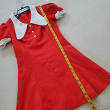 Load image into Gallery viewer, Vintage 60s Red Dress kids 14/16
