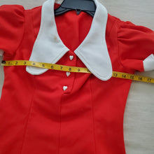 Load image into Gallery viewer, Vintage 60s Red Dress kids 14/16
