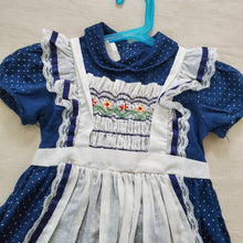 Load image into Gallery viewer, Vintage Polly Flinders Smocked Apron Dress 5t
