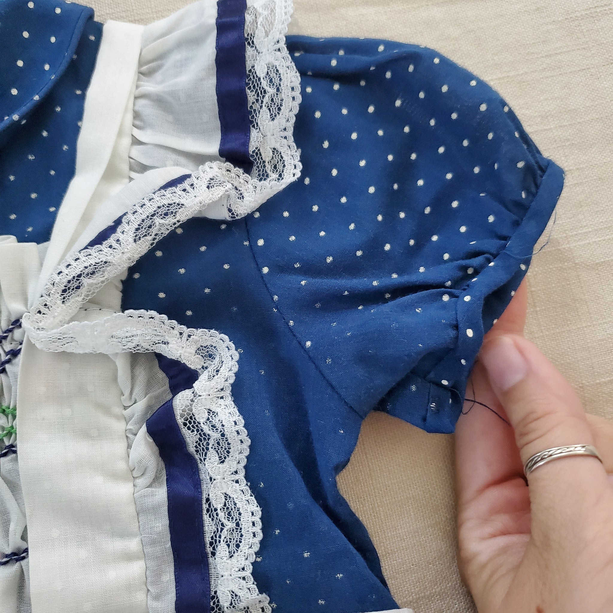 Vintage Polly Flinders Smocked Apron Dress 5t – Nostalgic Baby Vintage