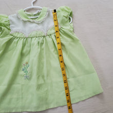 Load image into Gallery viewer, Vintage 60s Green Dress 18 months *flaw
