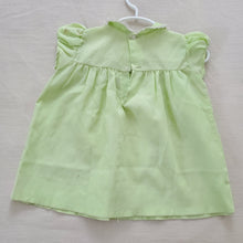 Load image into Gallery viewer, Vintage 60s Green Dress 18 months *flaw
