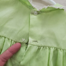 Load image into Gallery viewer, Vintage 60s Green Dress 18 months *flaw
