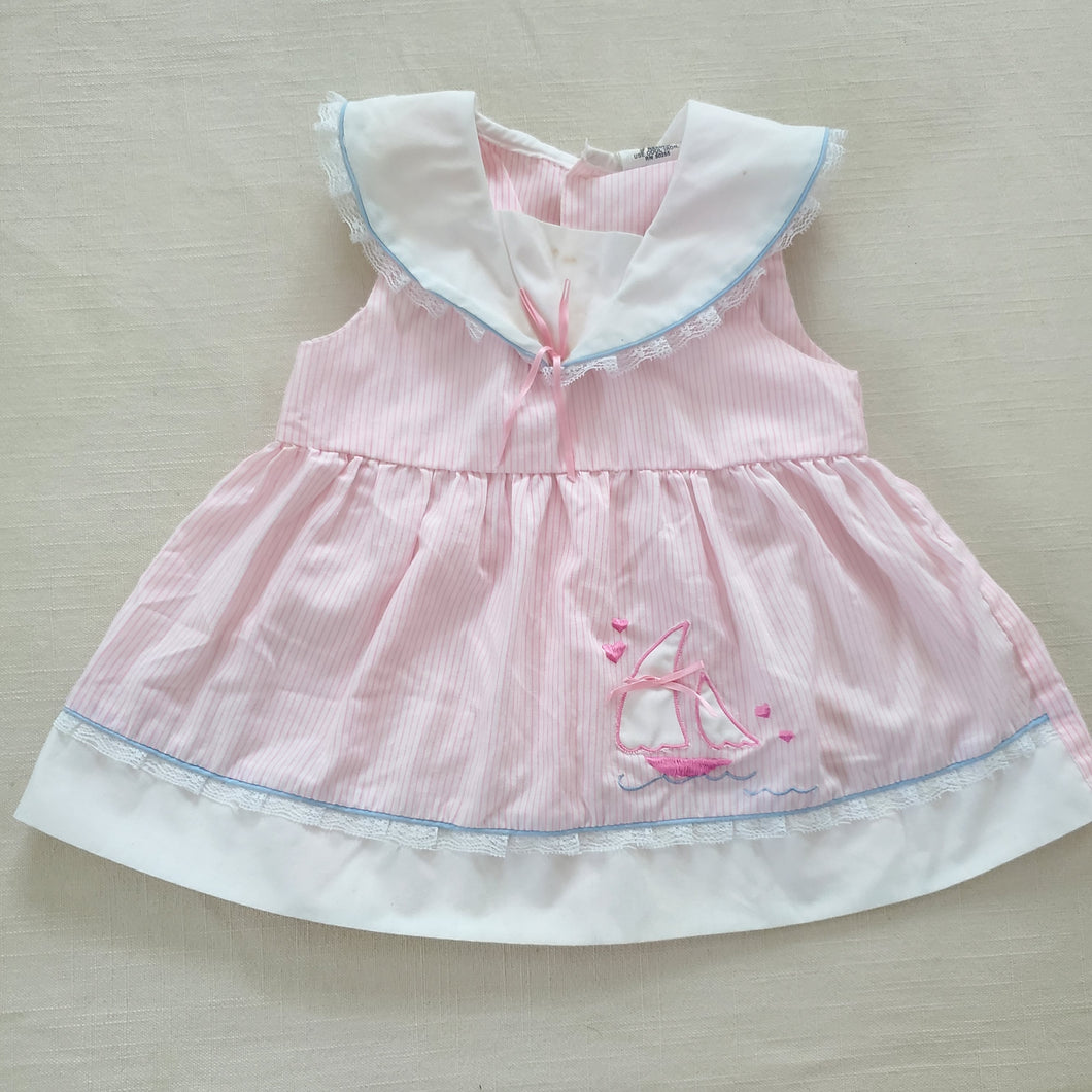 Vintage Sailboat Dress 12-18 months