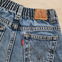 Load image into Gallery viewer, Vintage Levi&#39;s Cutoff Jean Shorts kids 6/8 *relaxed elastic
