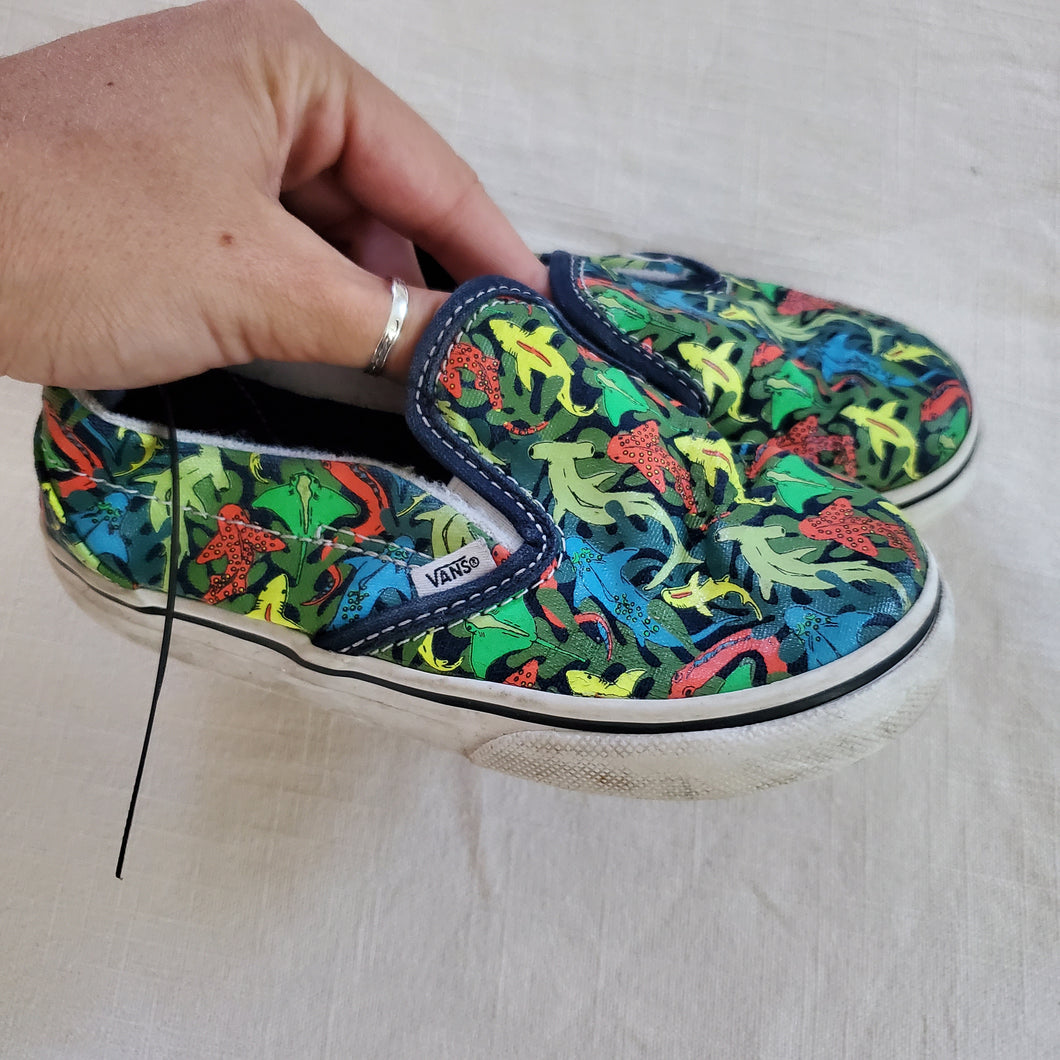 VANS Neon Sharks Shoes toddler 10