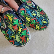 Load image into Gallery viewer, VANS Neon Sharks Shoes toddler 10
