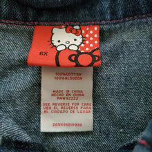 Load image into Gallery viewer, Y2k Hello Kitty Denim Dress  kids 6
