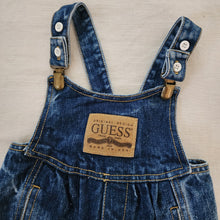 Load image into Gallery viewer, Vintage Guess Leather Patch Overalls 12-18 months
